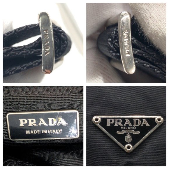PRADA Black Nylon Triangle Logo Messenger Bag - Picture 4 of 10